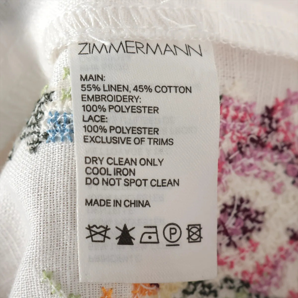 Zimmermann Allia Floral Eyelet Cotton Co-ord Sets White