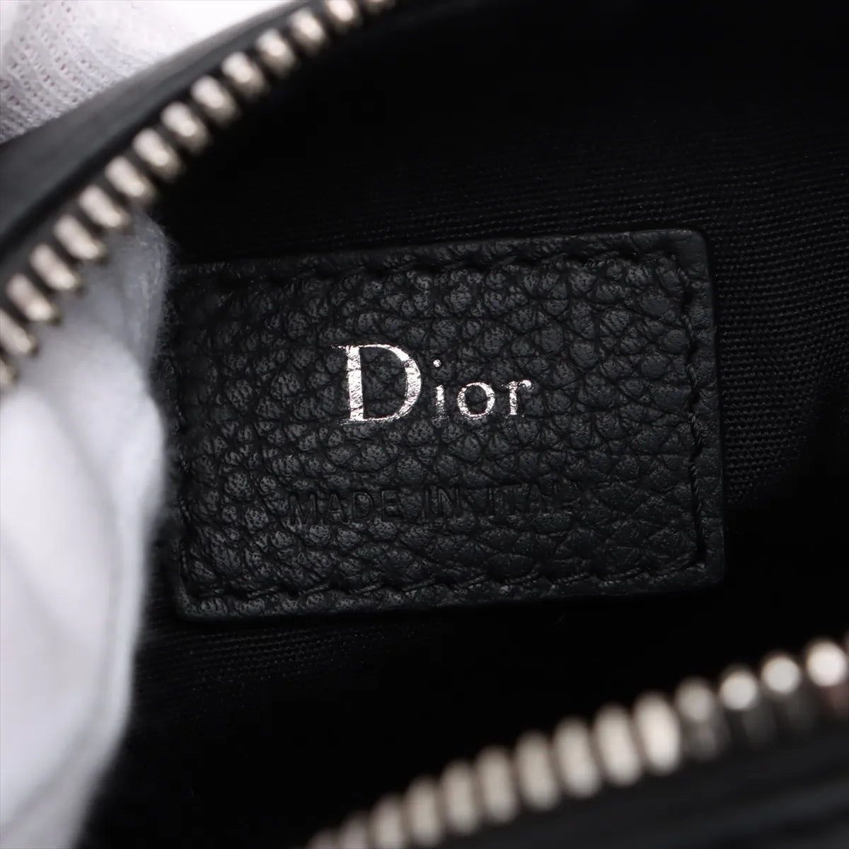 Christian Dior Atelier Leather Roller Shoulder Bag Black