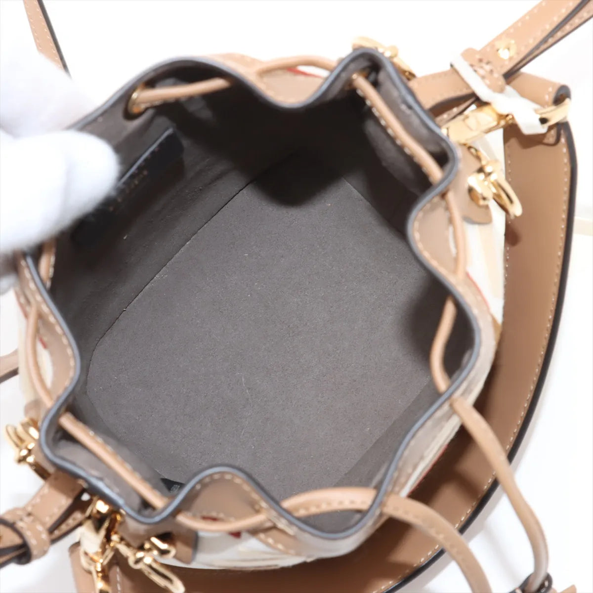 Fendi Zucca Mon Tresor Mini Canvas Two-Way Handbag Multicolor