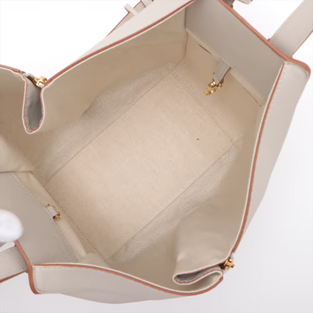 Loewe Hammock Small Leather Two-Way Handbag Beige