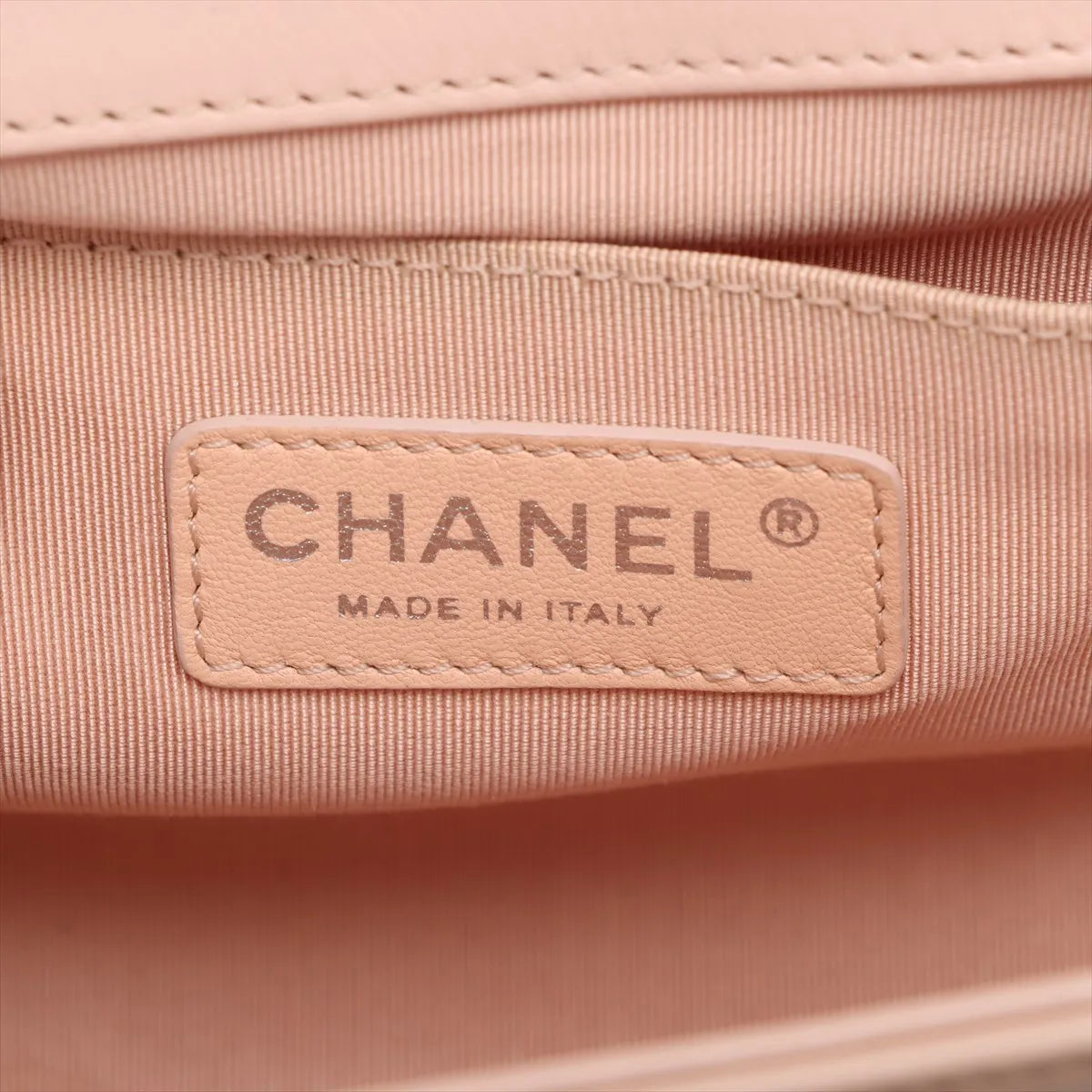 Chanel Boy Chanel 25 Lambskin Chain Shoulder Bag Pink