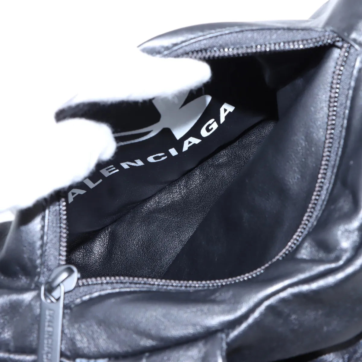 Balenciaga x Under Armour Leather Backpack Black