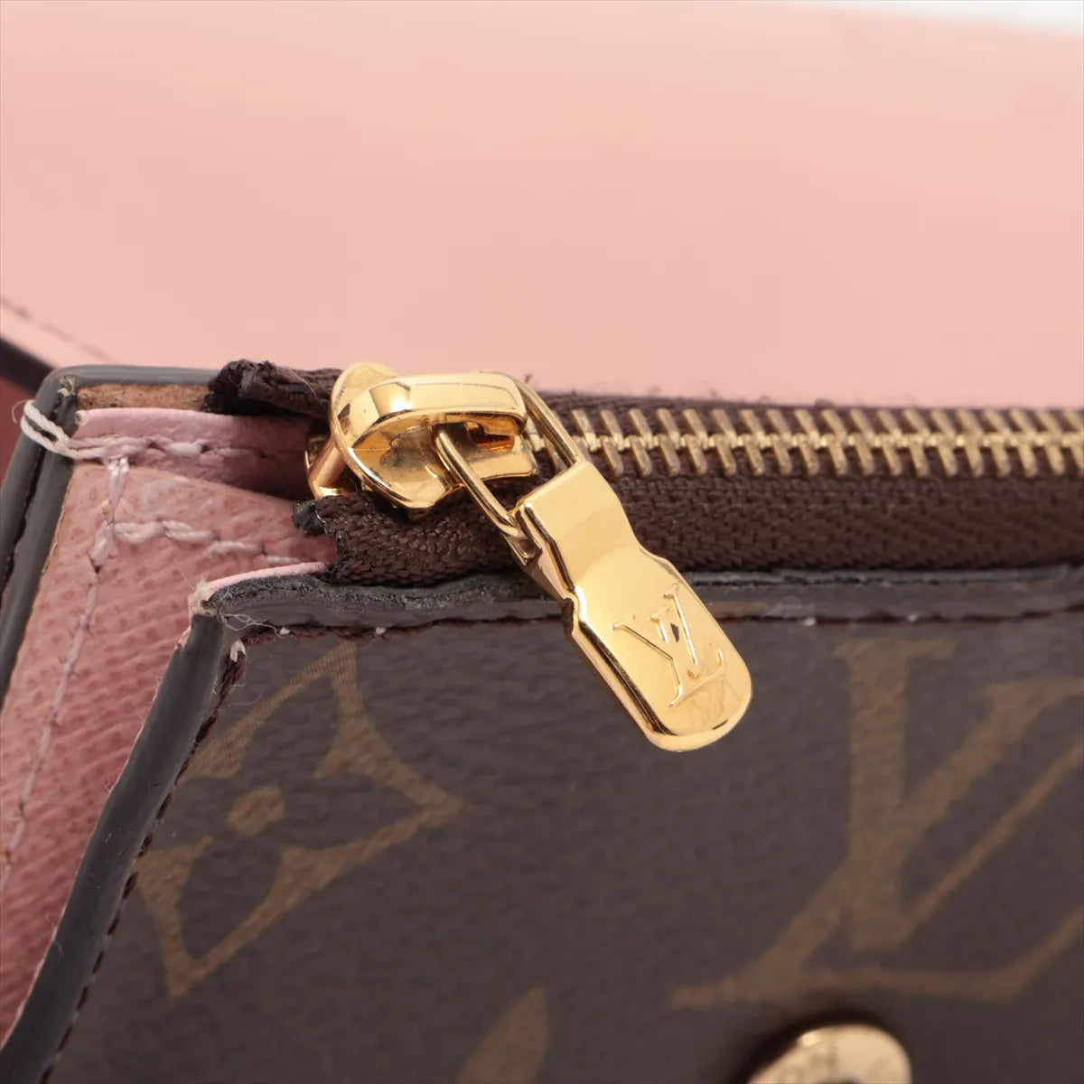 Louis Vuitton Monogram Portefeuille Zoe Rose Ballerine