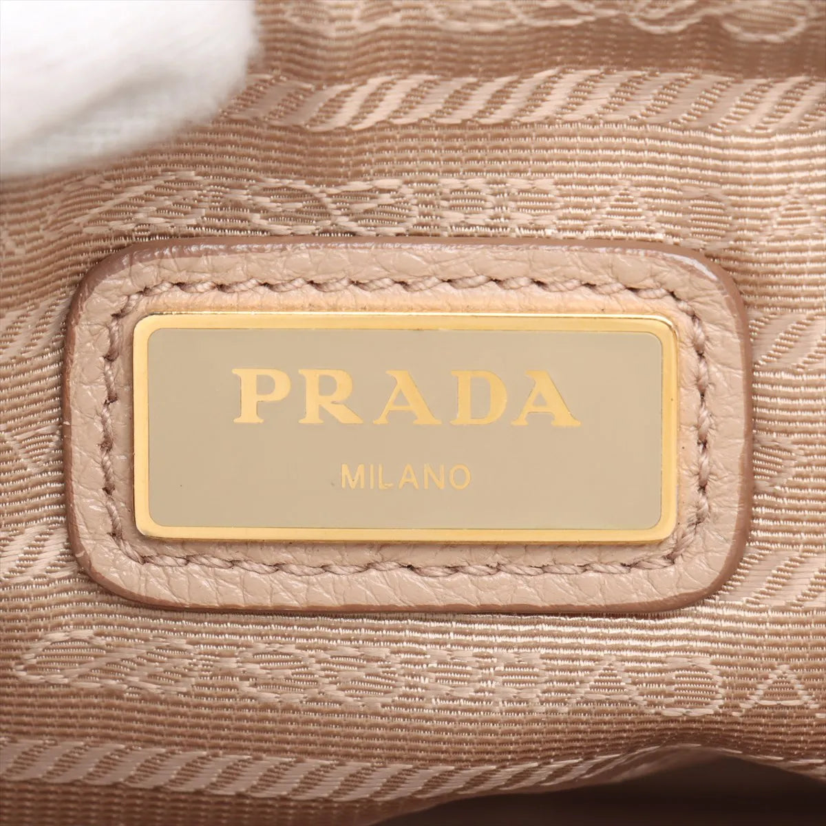 Prada Leather Camera Bag Beige