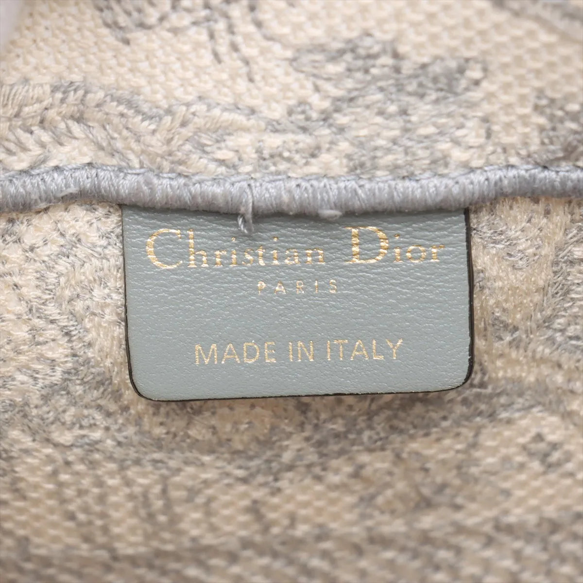 Christian Dior Toile De JouY Embroidery Medium Book Tote Gray