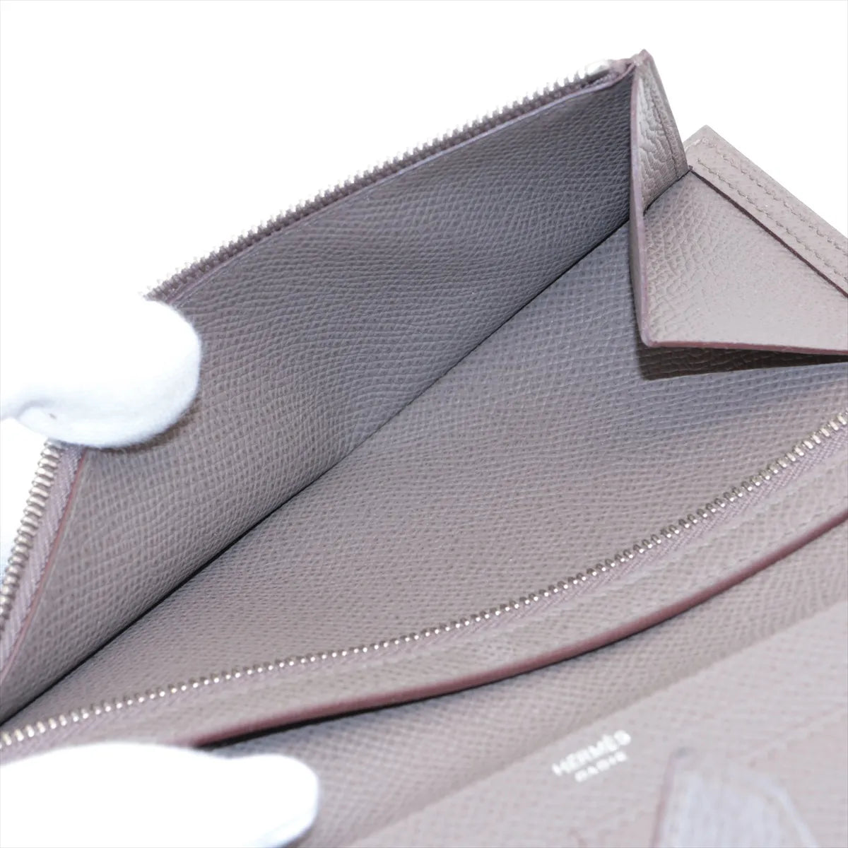 Hermes Bearn Soufflet Veau Epsom Long Wallet Etoupe