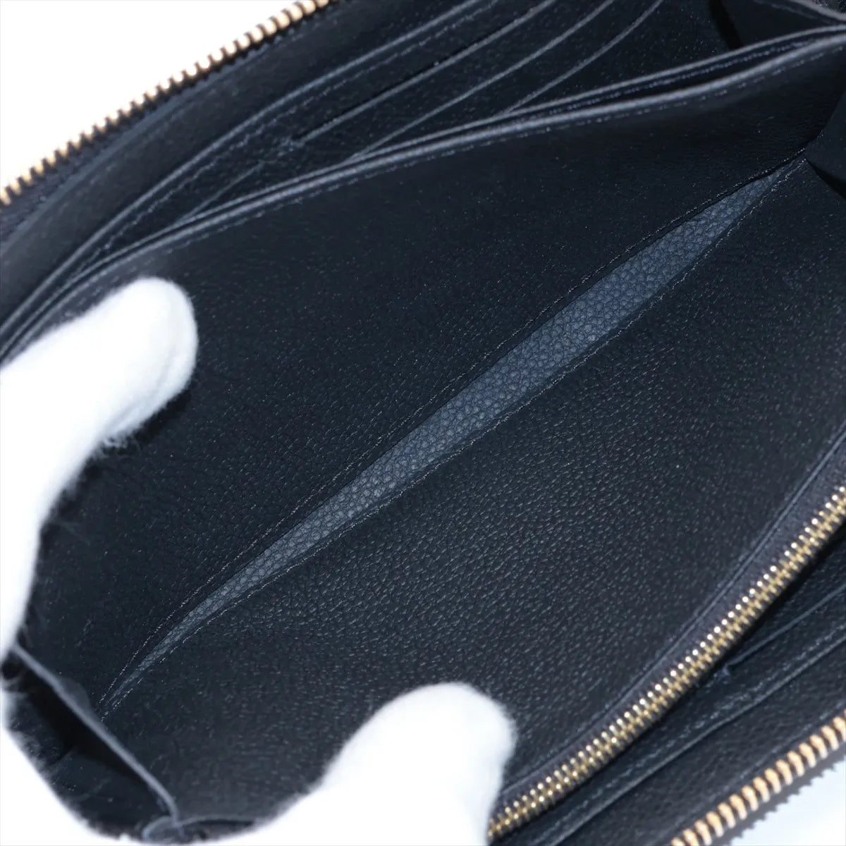 Louis Vuitton Monogram Empreinte Zippy Wallet Black