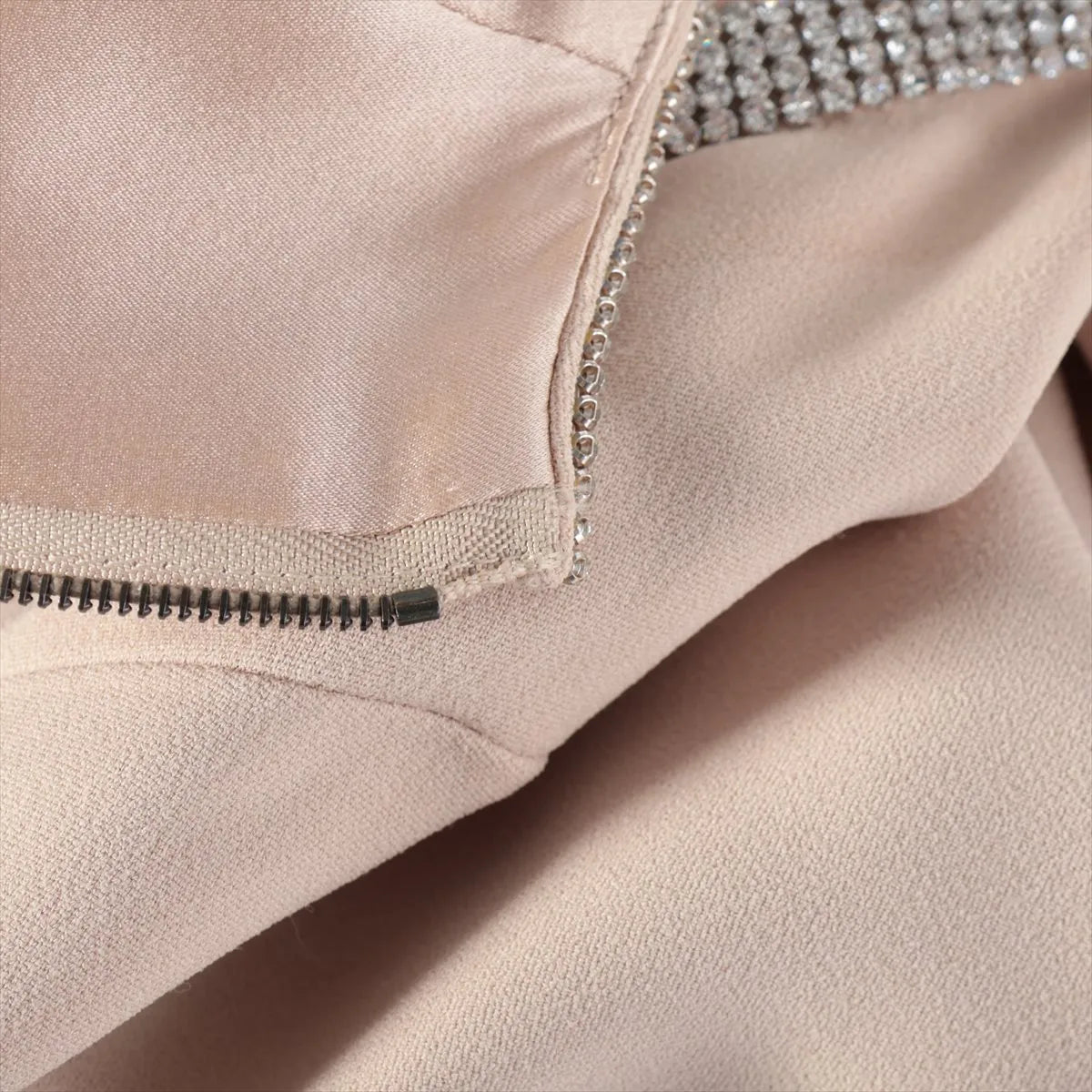 Dolce & Gabbana Rayon Rhinestone Sleeveless Dress Pink