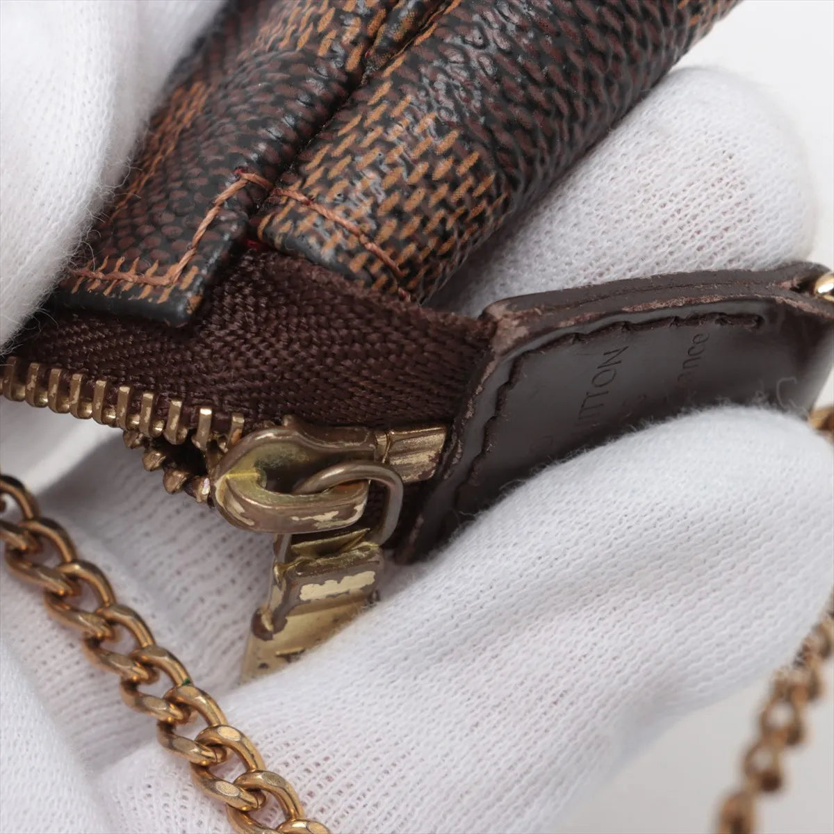Louis Vuitton Damier Ebene T & B Mini Pochette Accessoires