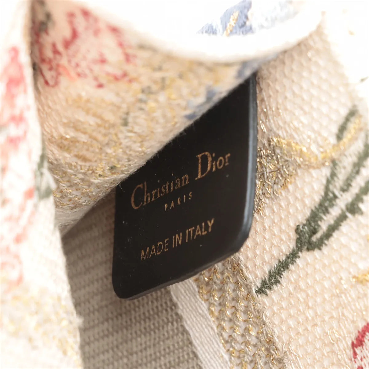 Christian Dior Mini Book Tote Floral Canvas Handbag Beige *PREORDER*