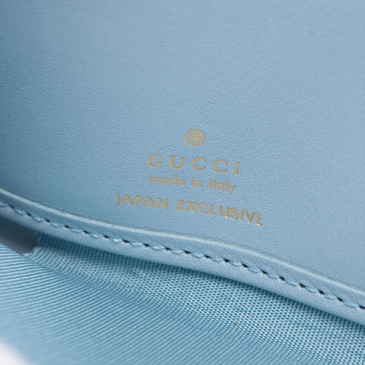 Gucci x Higuchi Yuko Leather Zippy Wallet Blue