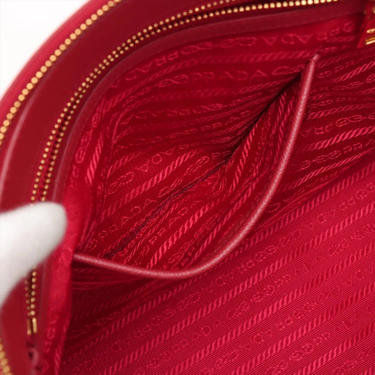 Prada Saffiano Galleria Leather Handbag Red