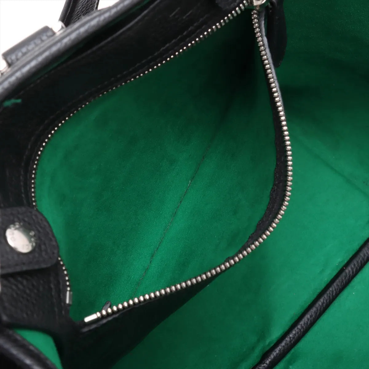 Gucci Jumbo GG Logo Leather Tote Bag Black