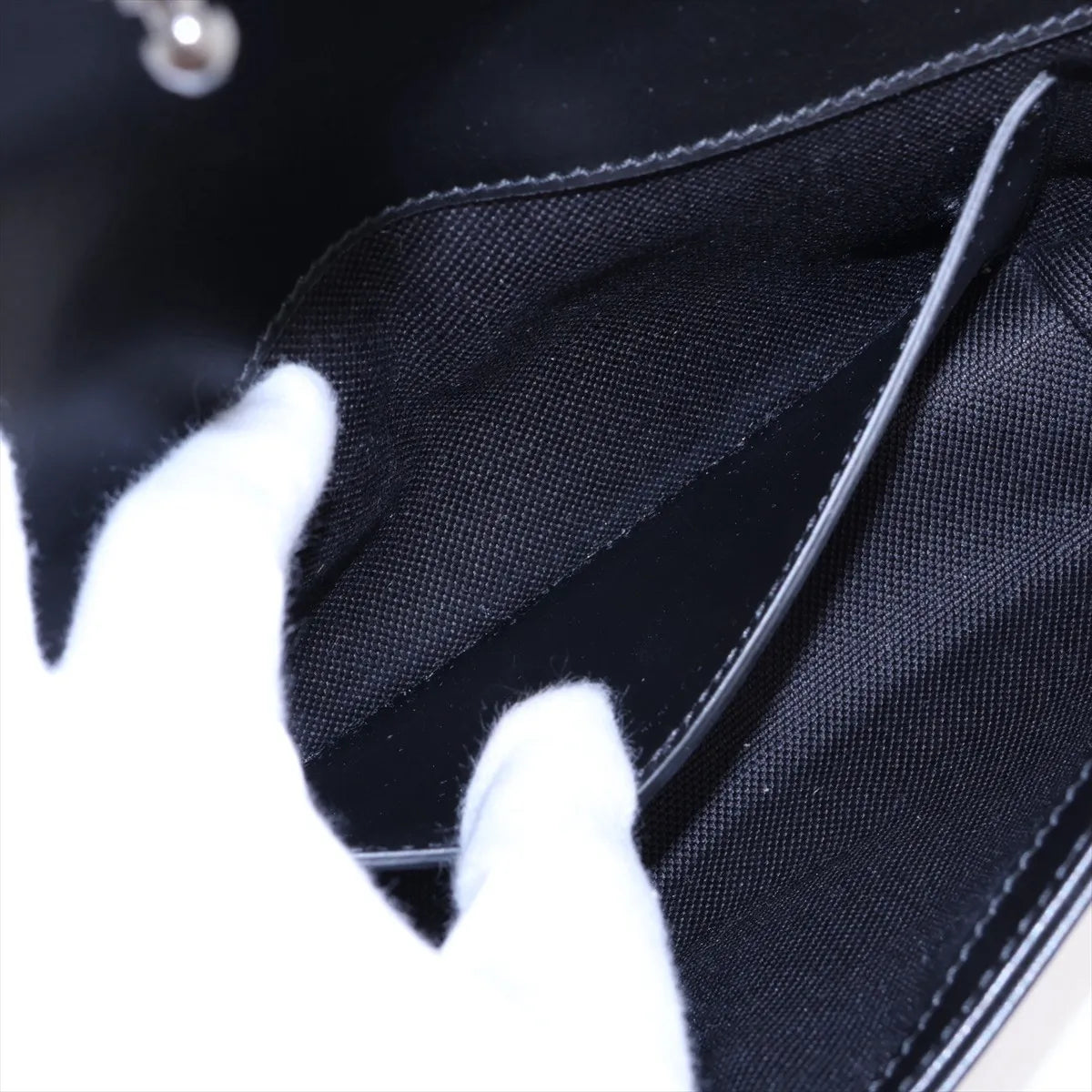 Gucci GG Marmont Leather Chain Shoulder Bag Black