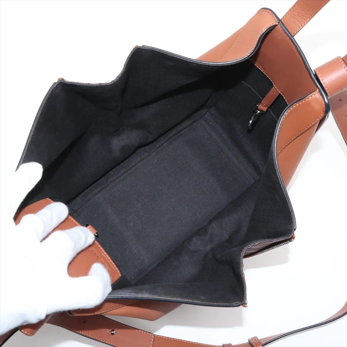 Loewe Hammock Small Leather Two-Way Handbag Brown