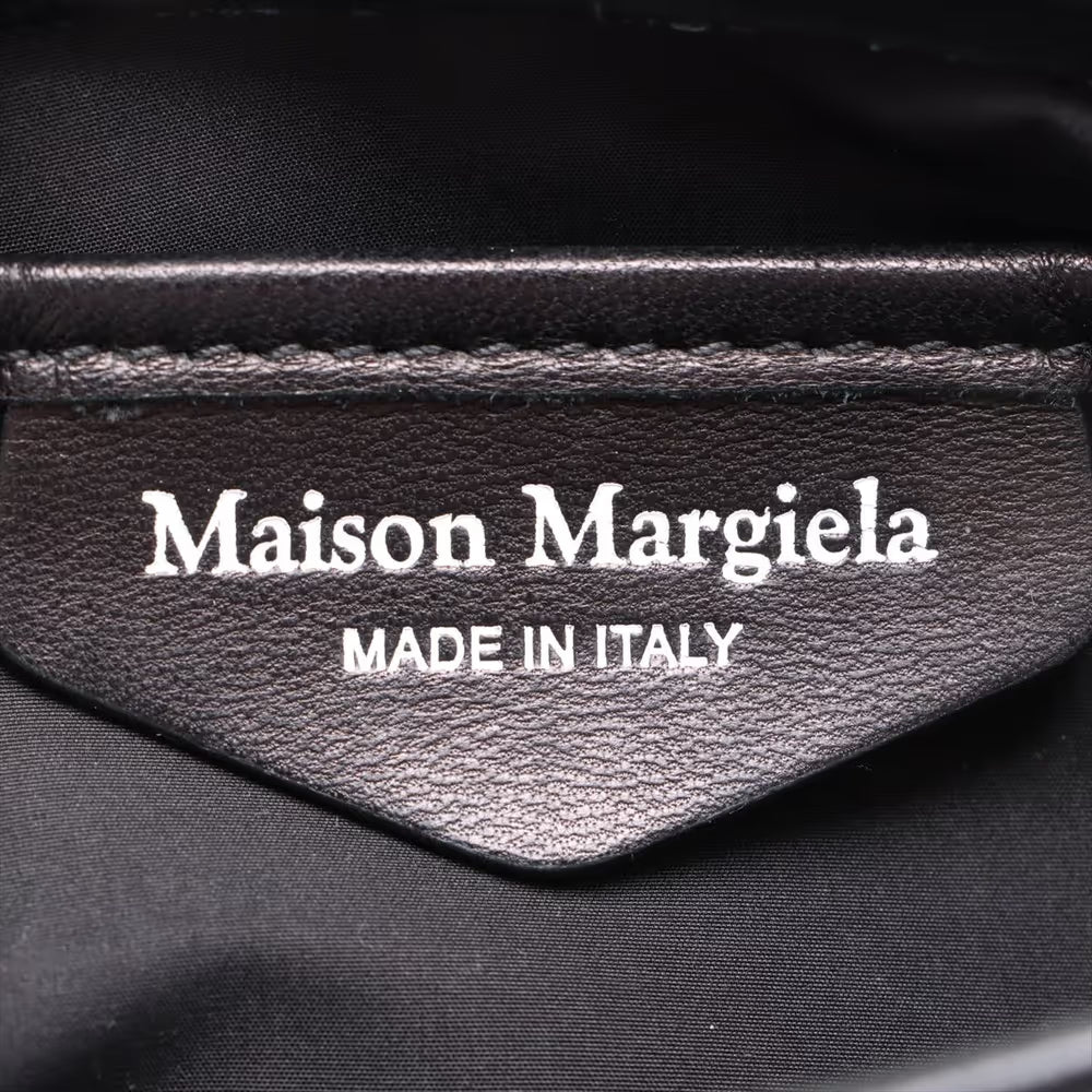 Maison Margiela Glam Slam Leather Chain Shoulder Bag Black