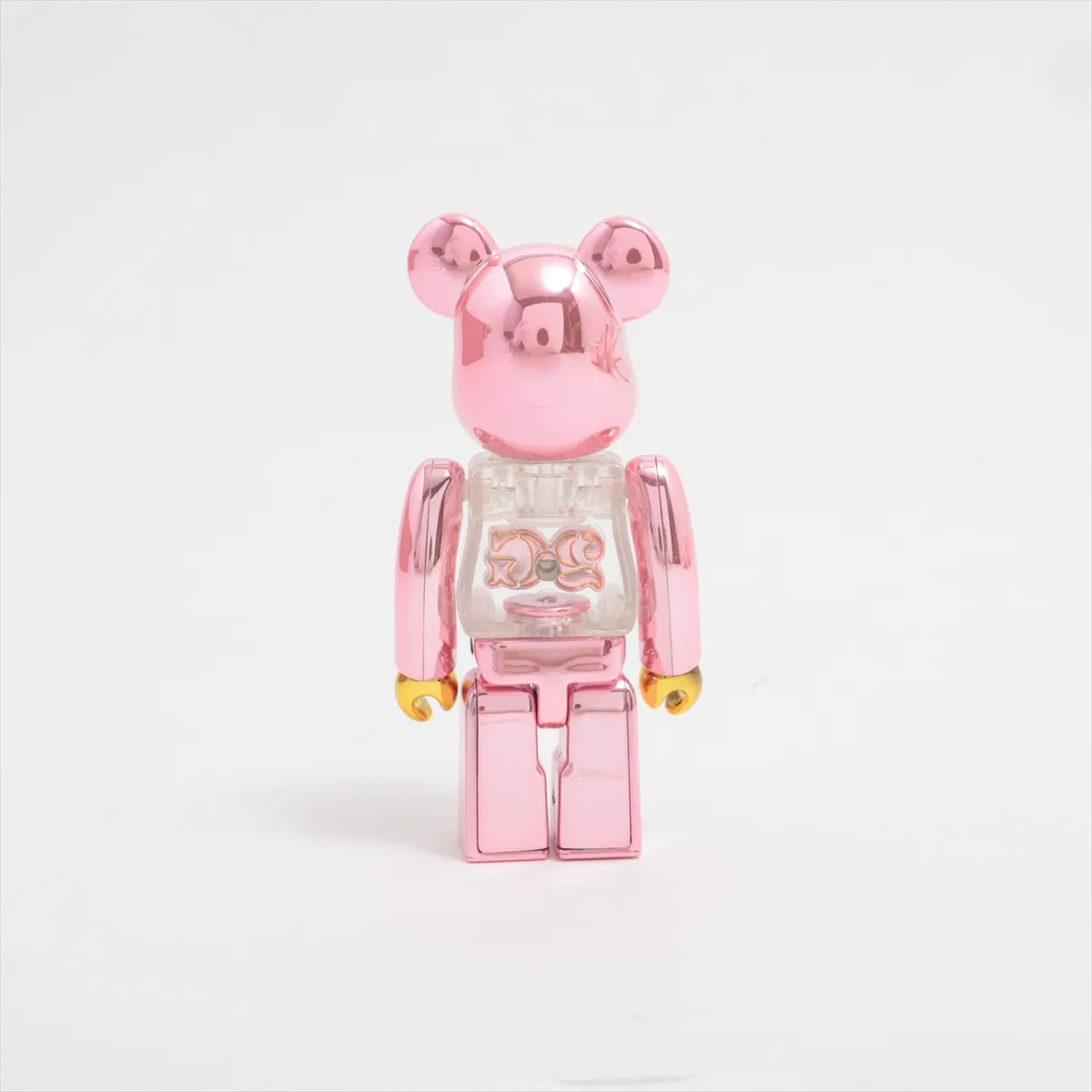 Bearbrick 2G Chrome Figurine 100% 400% Plastic Pink