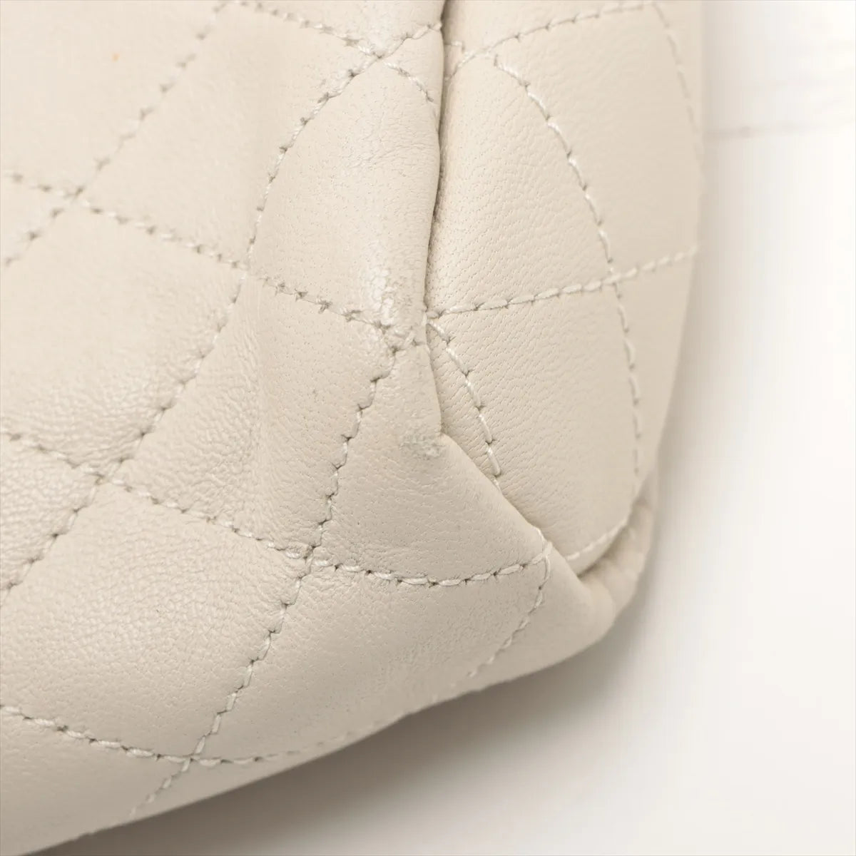 Saint Laurent Paris Mini Nolita Leather Chain Shoulder Bag White