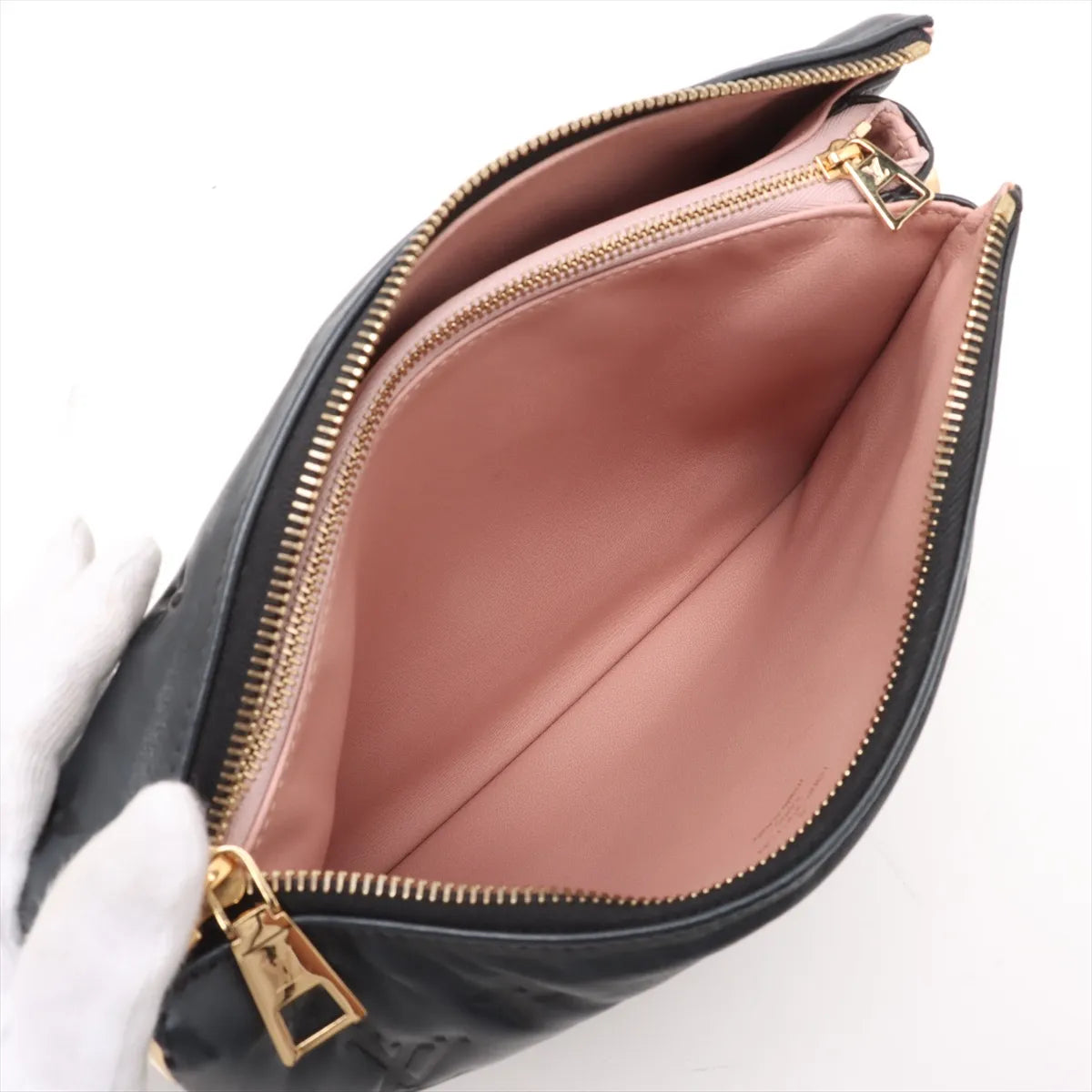 Louis Vuitton Monogram Embossed Coussin PM Black