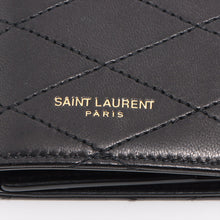 Load image into Gallery viewer, Saint Laurent Leather Strap Card Case Black