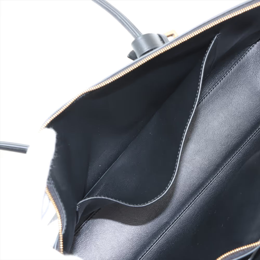 Balenciaga Bel Air Leather Shoulder Bag Black