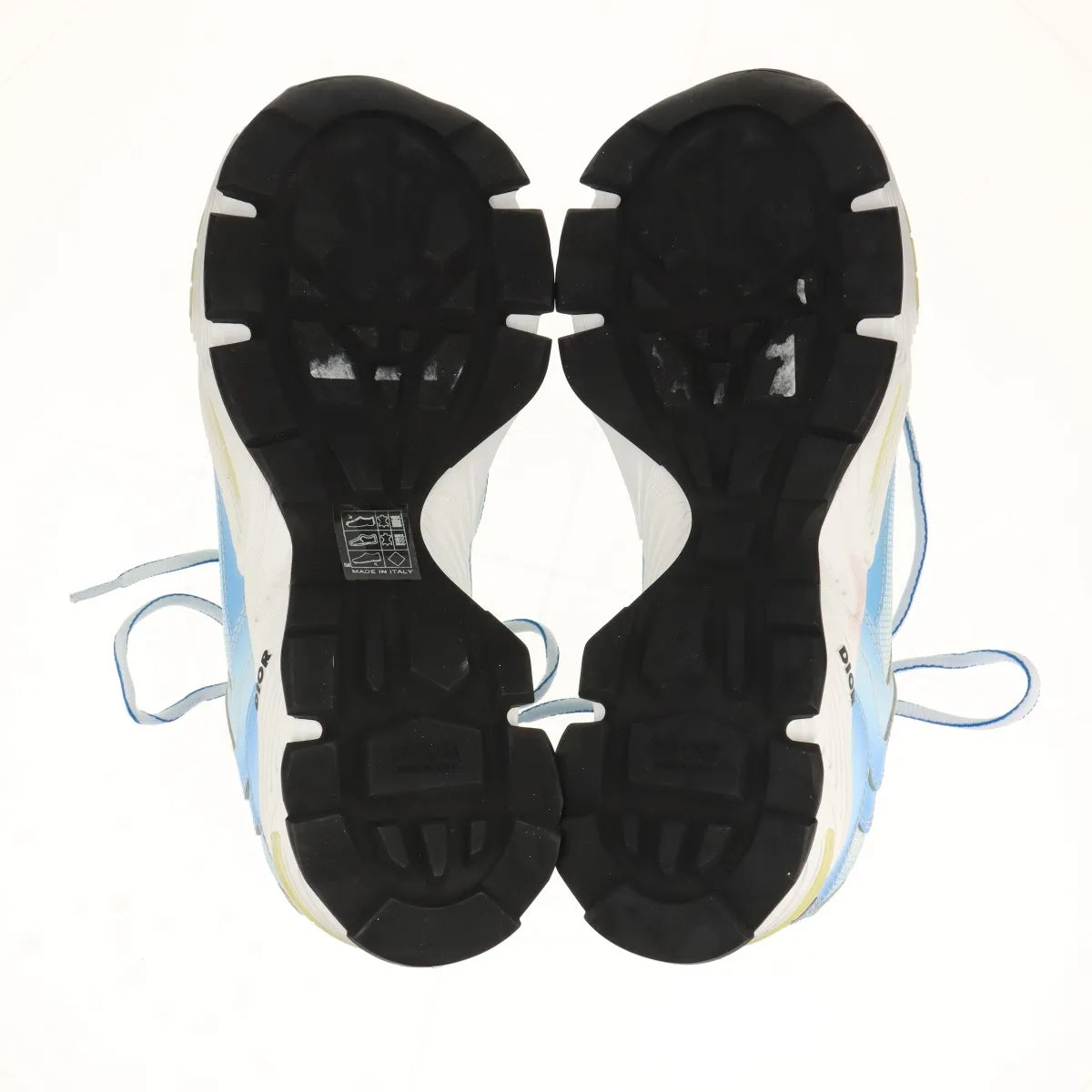 Dior CD1 Leather Fabric Men's Sneakers Blue x White