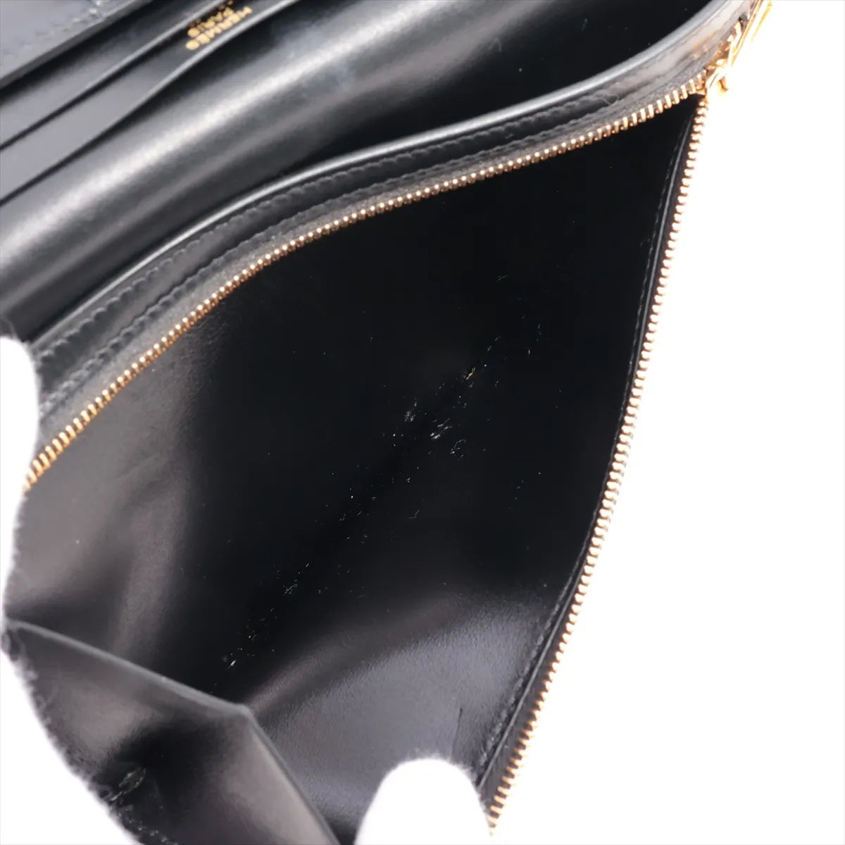 Hermès Bearn Box Calf Long Wallet Black