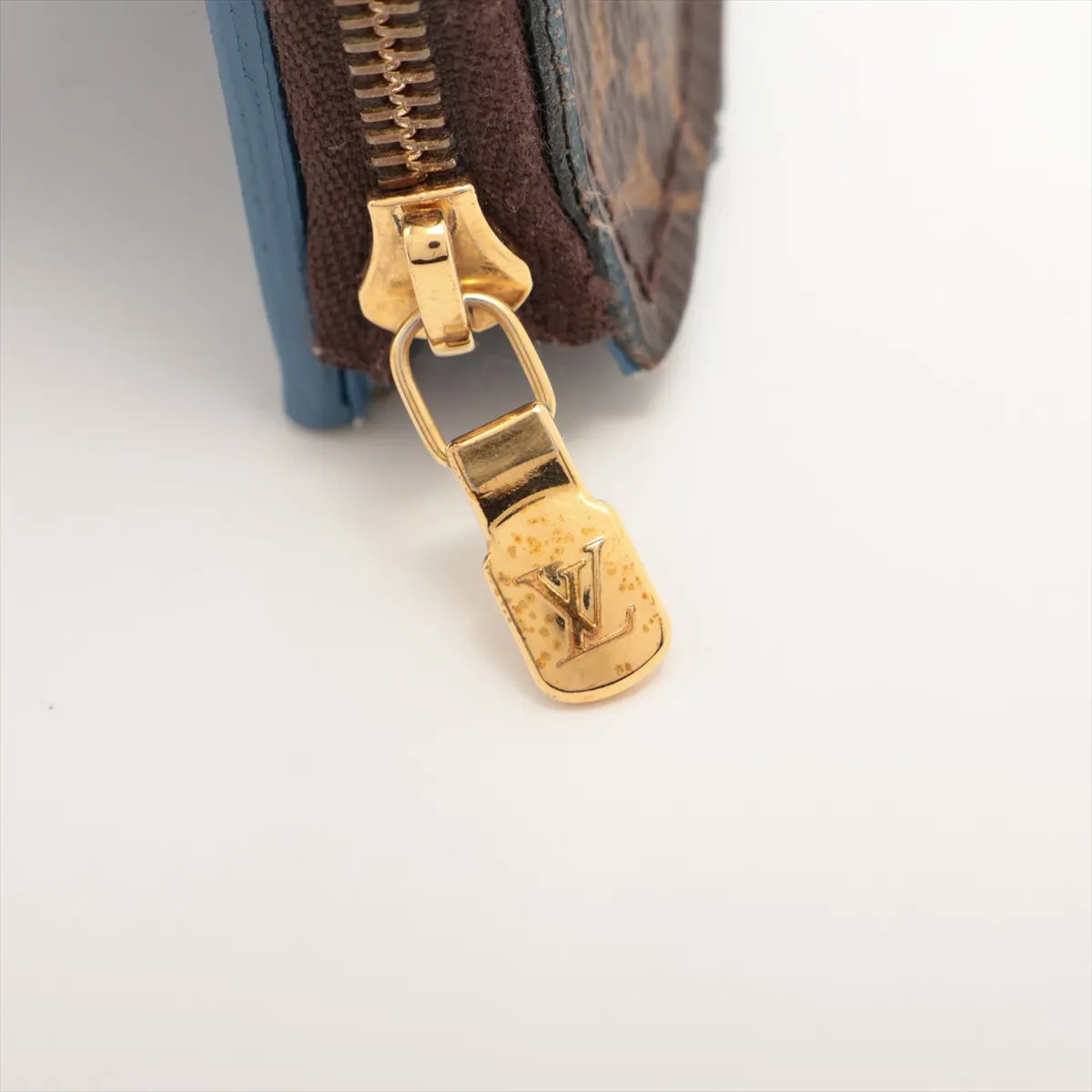 Louis Vuitton Monogram Portefeuille Zoé Brown x Blue