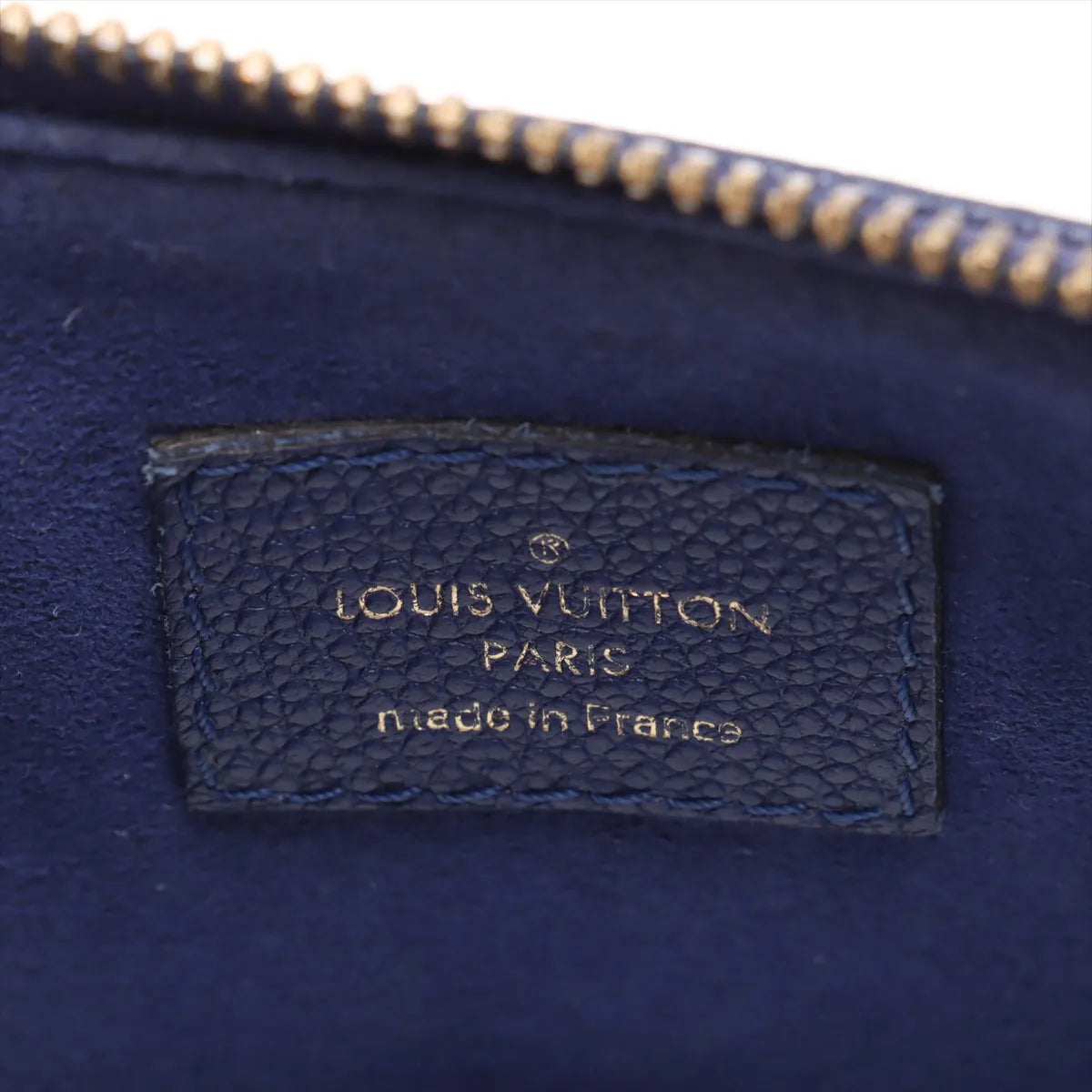 Louis Vuitton Monogram Empreinte Twice Shoulder Bag Blue