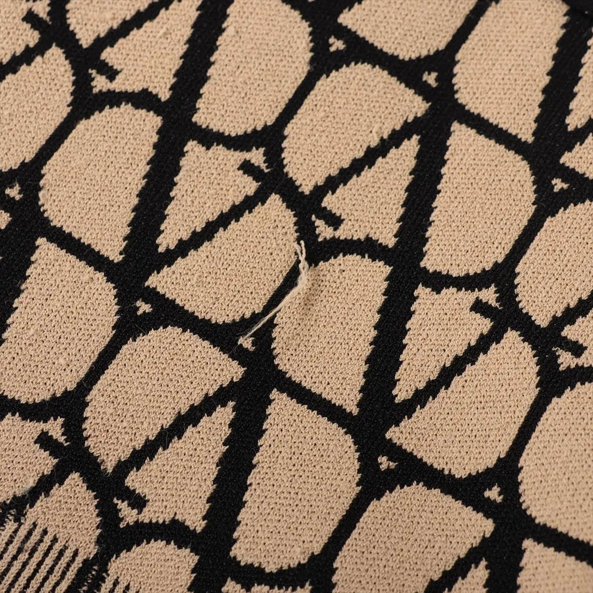 Valentino Rayon Knit Mini Dress Beige