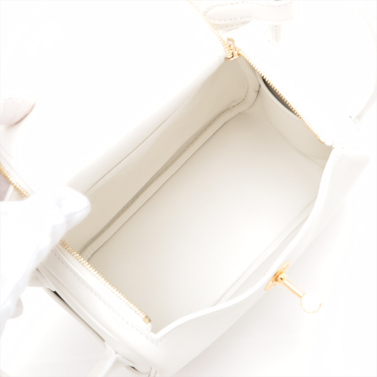 Hermes Lindy Mini 20 Veau Swift Shoulder Bag New White * PREORDER *