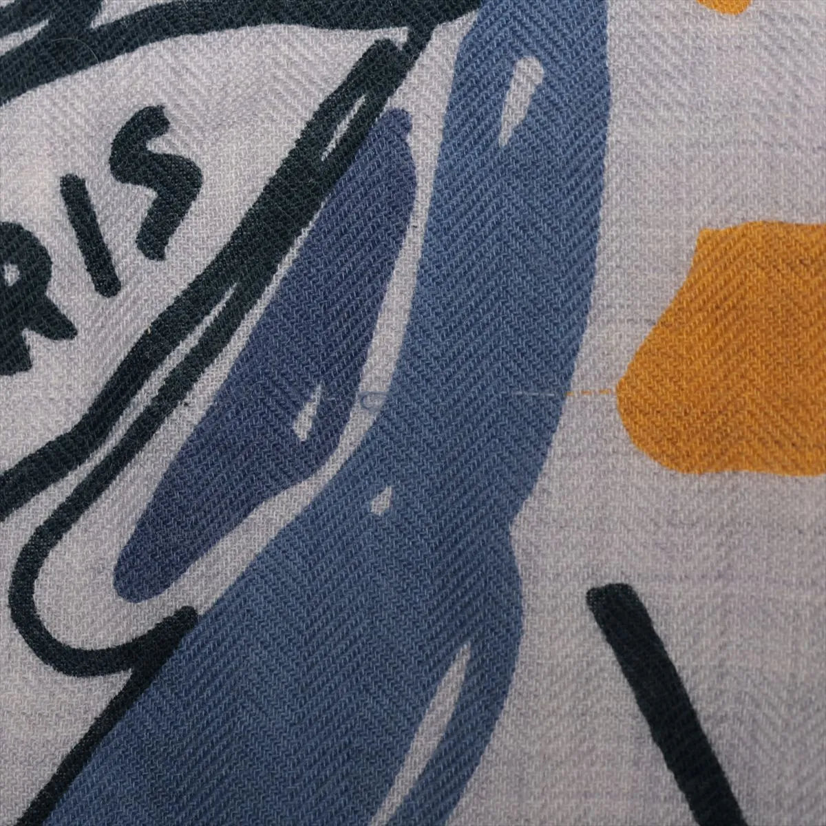 Hermès Carré Géant Rayures D'ete Cashmere & Silk Scarf Blue