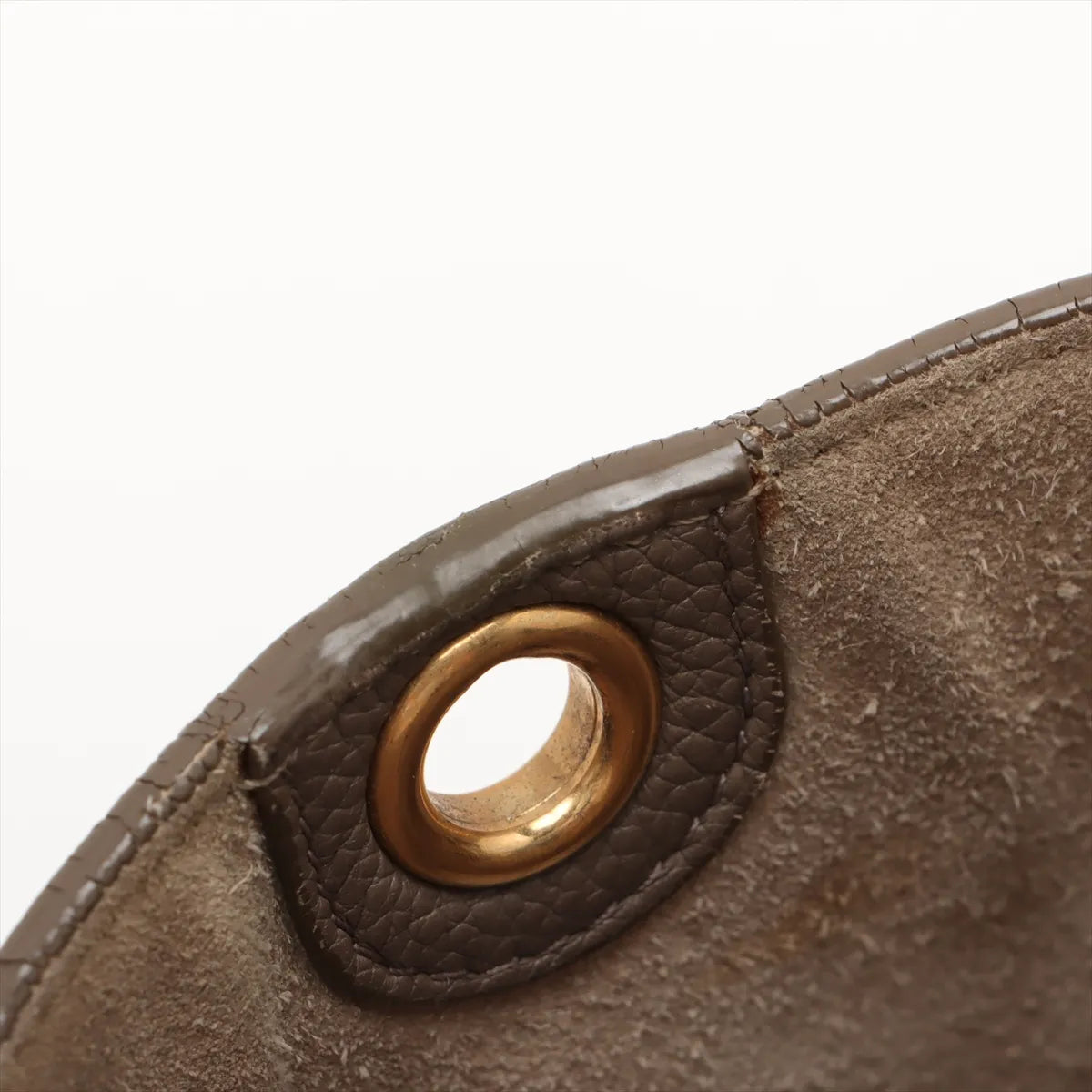 Celine Sangle Leather Small Bucket Shoulder Bag Beige