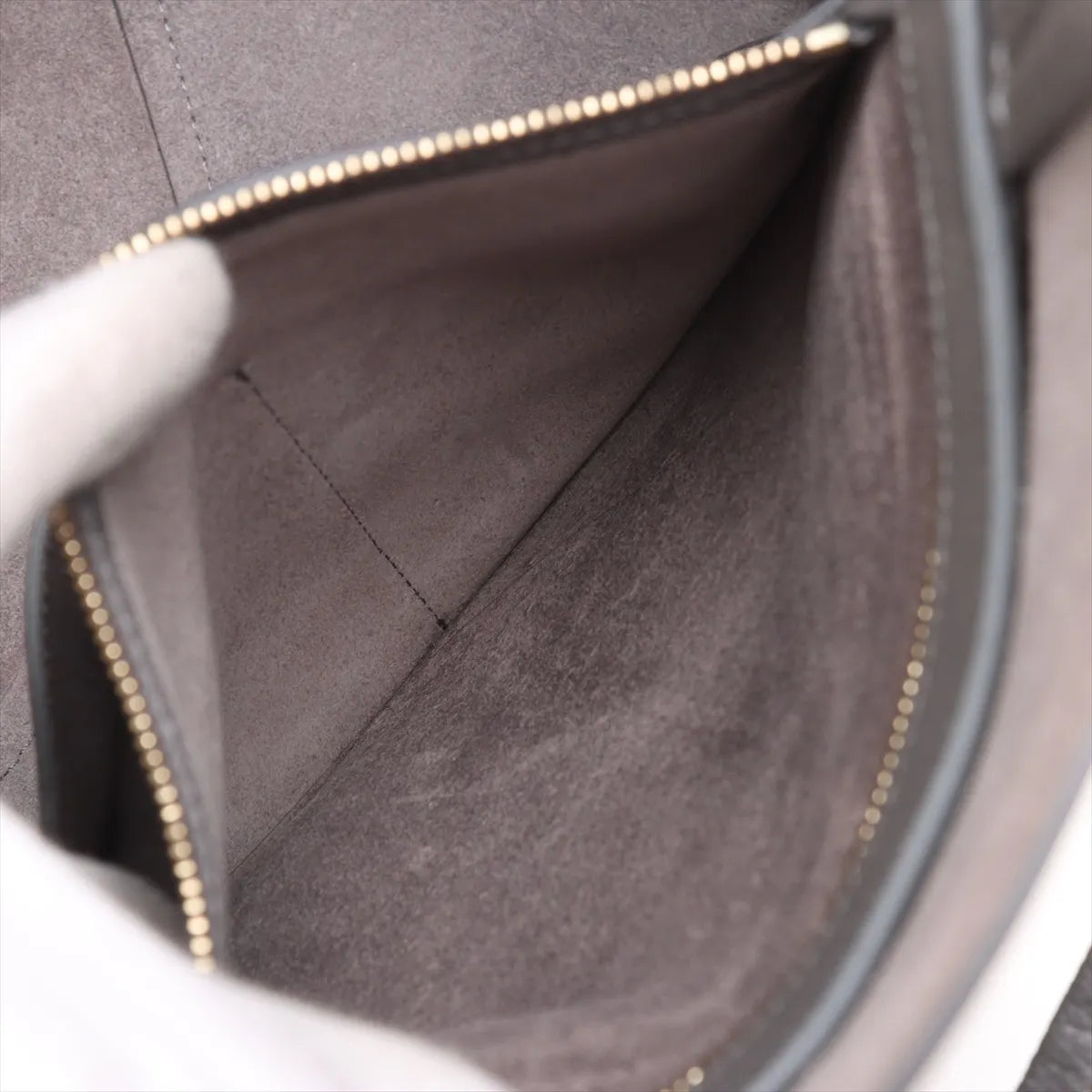 Celine Cabas Phantom Small Leather Tote Bag Gray