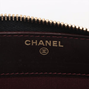 Chanel Matelasse Caviarskin Zip Around Wallet Black