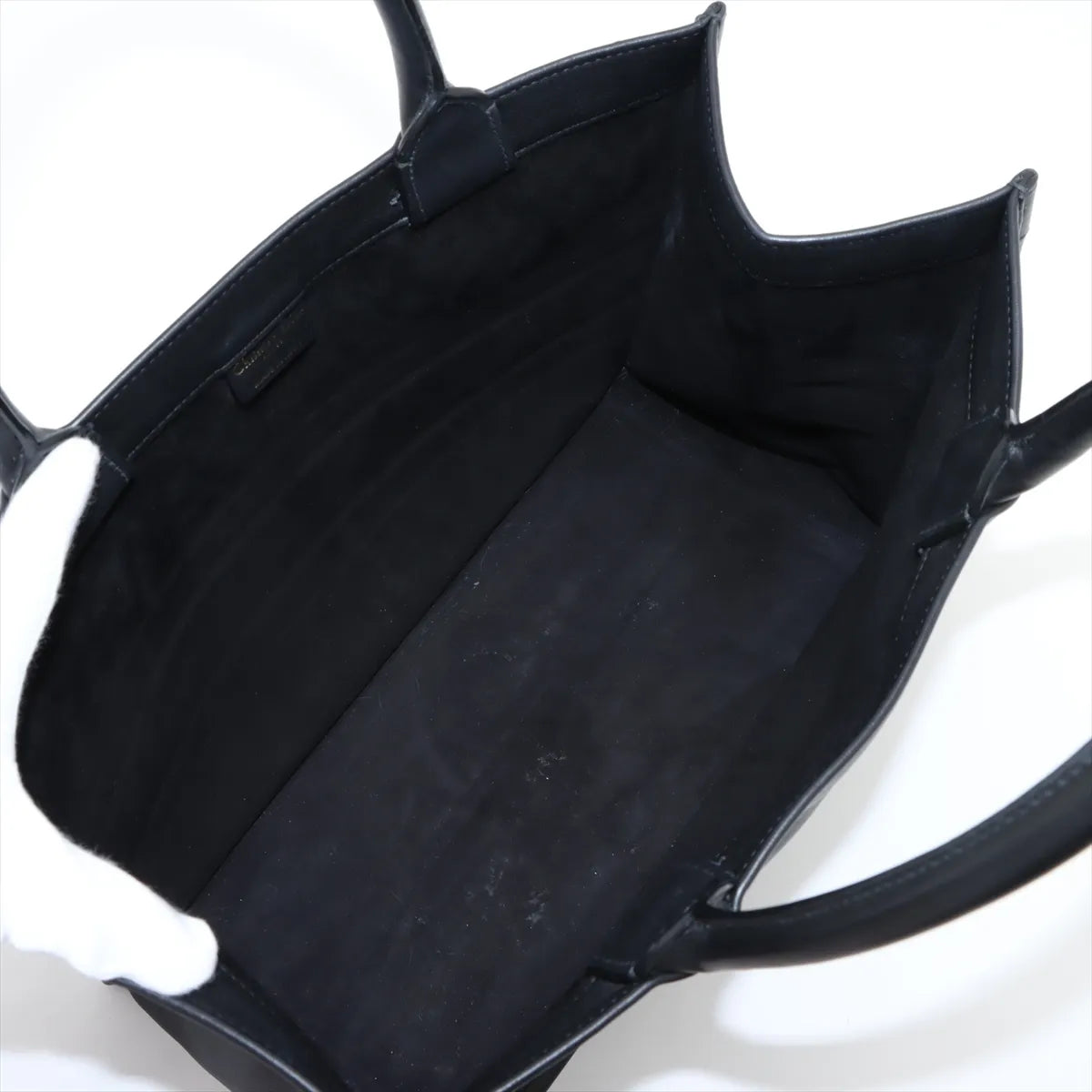 Christian Dior Book Tote Medium Leather Bag Black