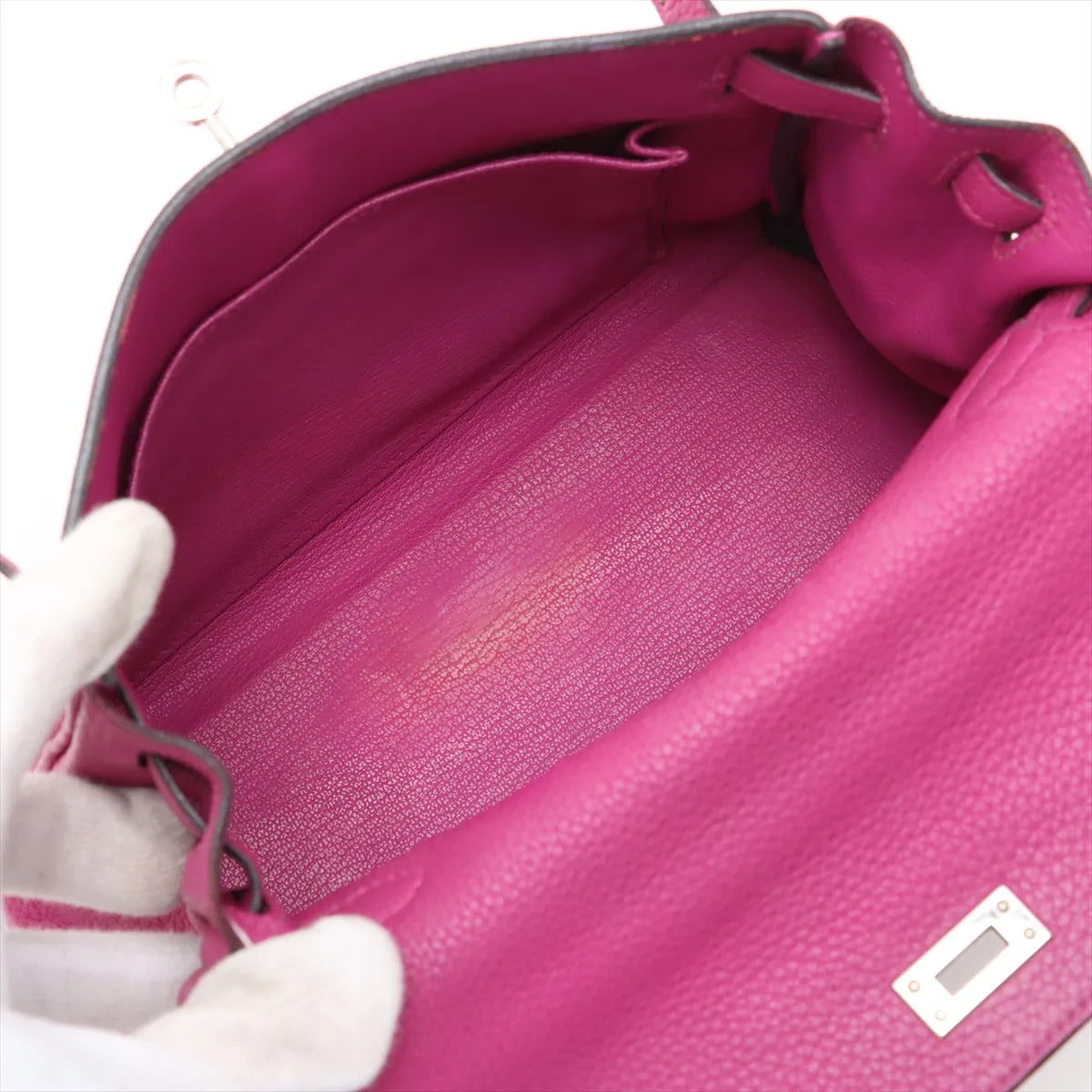 Hermes Kelly 25 Le Tournay Togo Rose Purple
