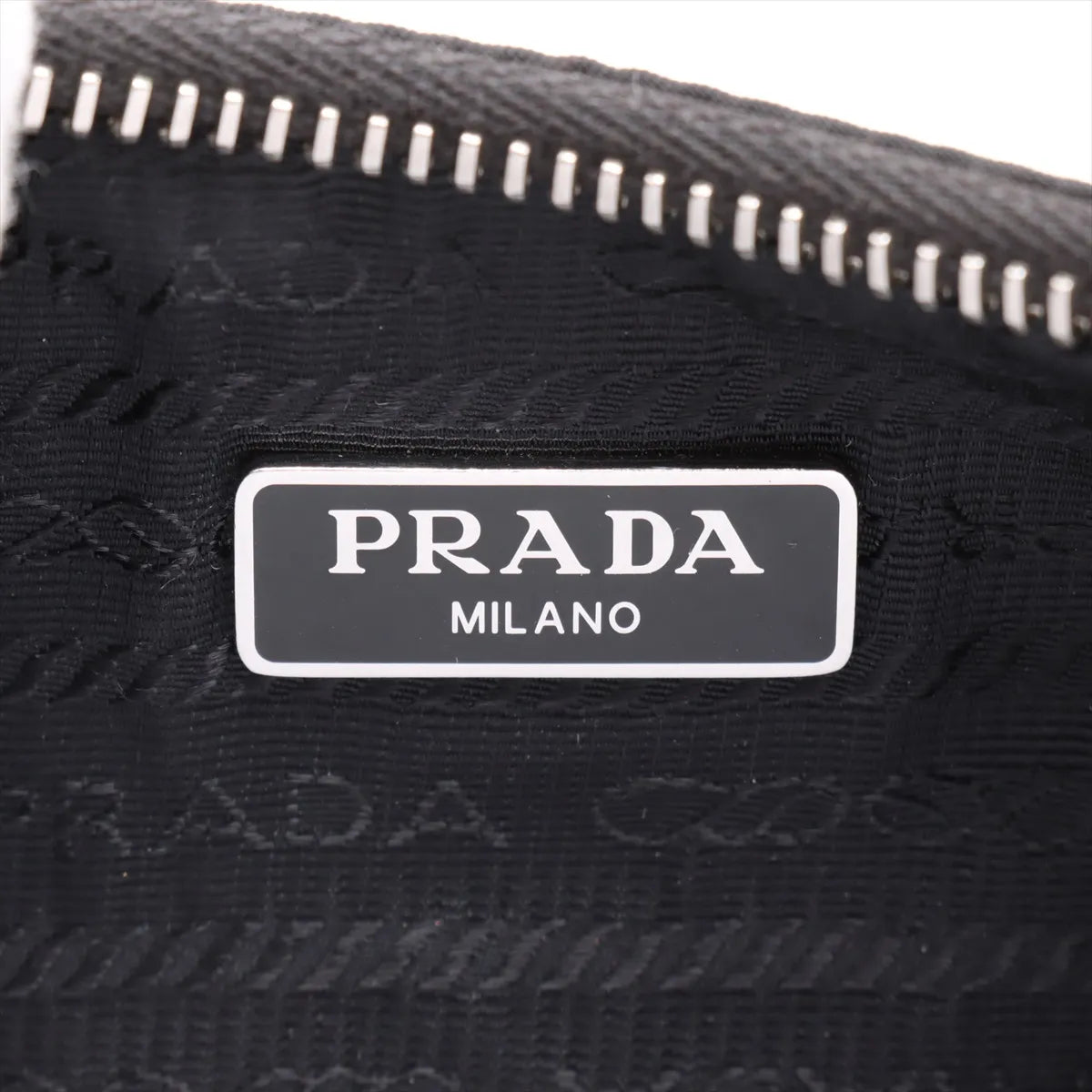 Prada Tessuto Nylon Leather Two-Way Shoulder Bag Black
