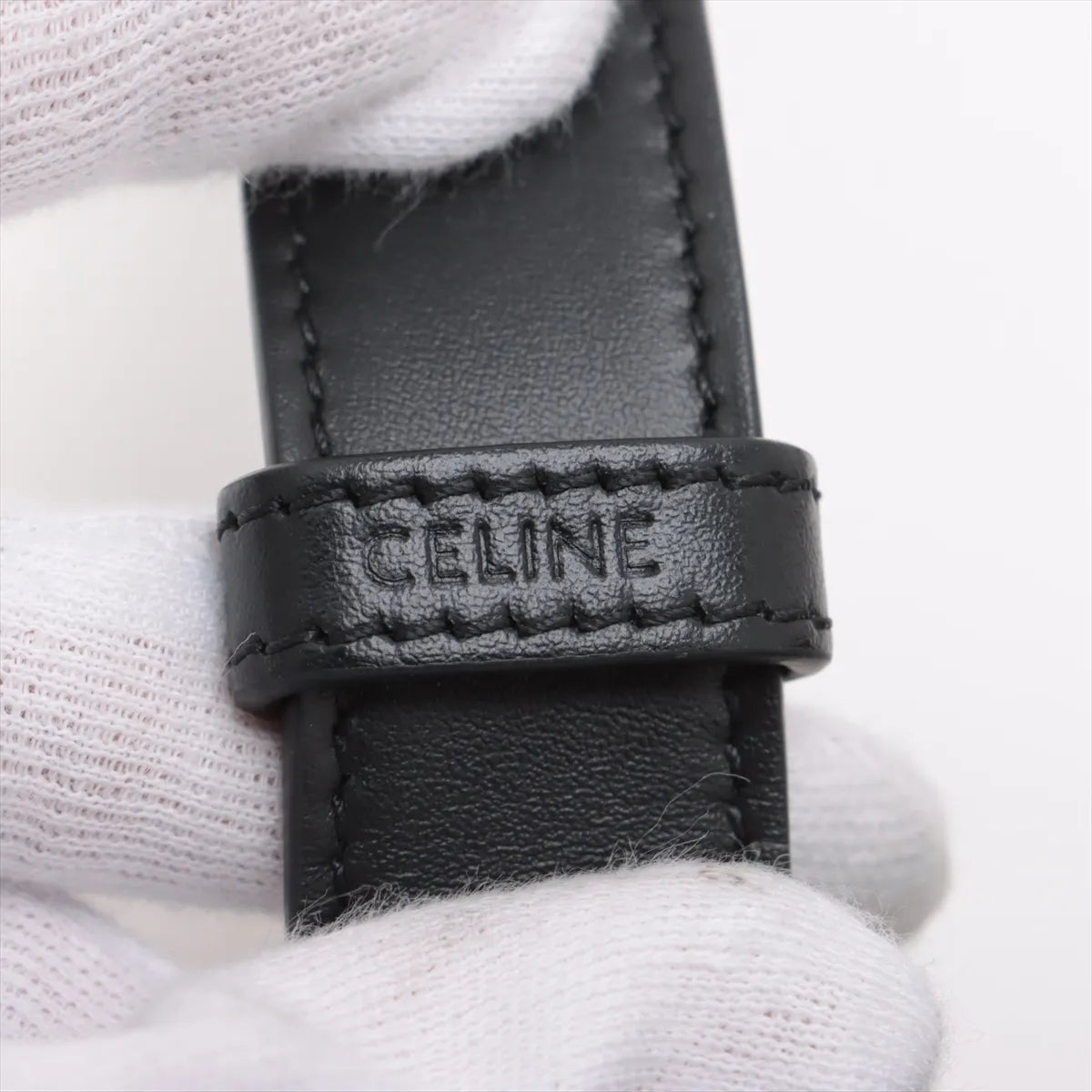 Celine Triomphe Medium Messenger Bag Black x Brown