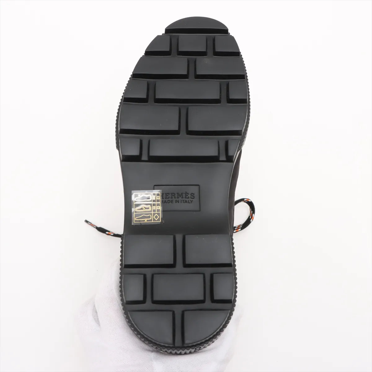 Hermes Fresh Nylon Leather Short Boots Black