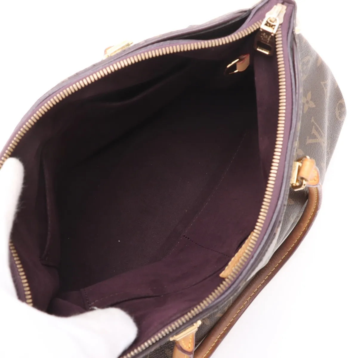 Louis Vuitton Monogram Pallas Brown x Purple