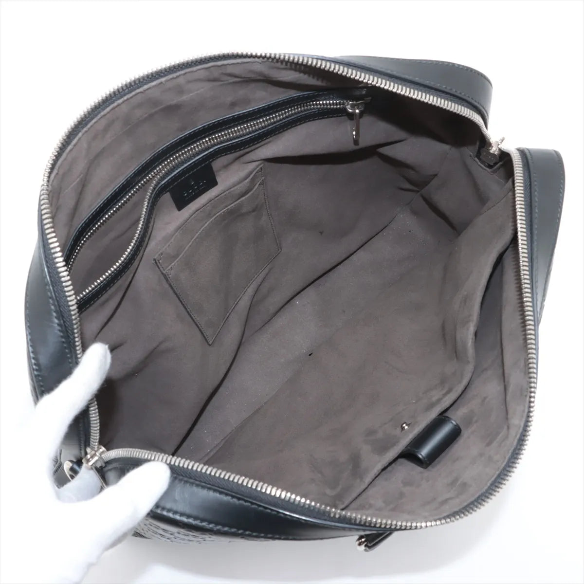 Gucci Guccissima Leather Two-Way Business Bag Black