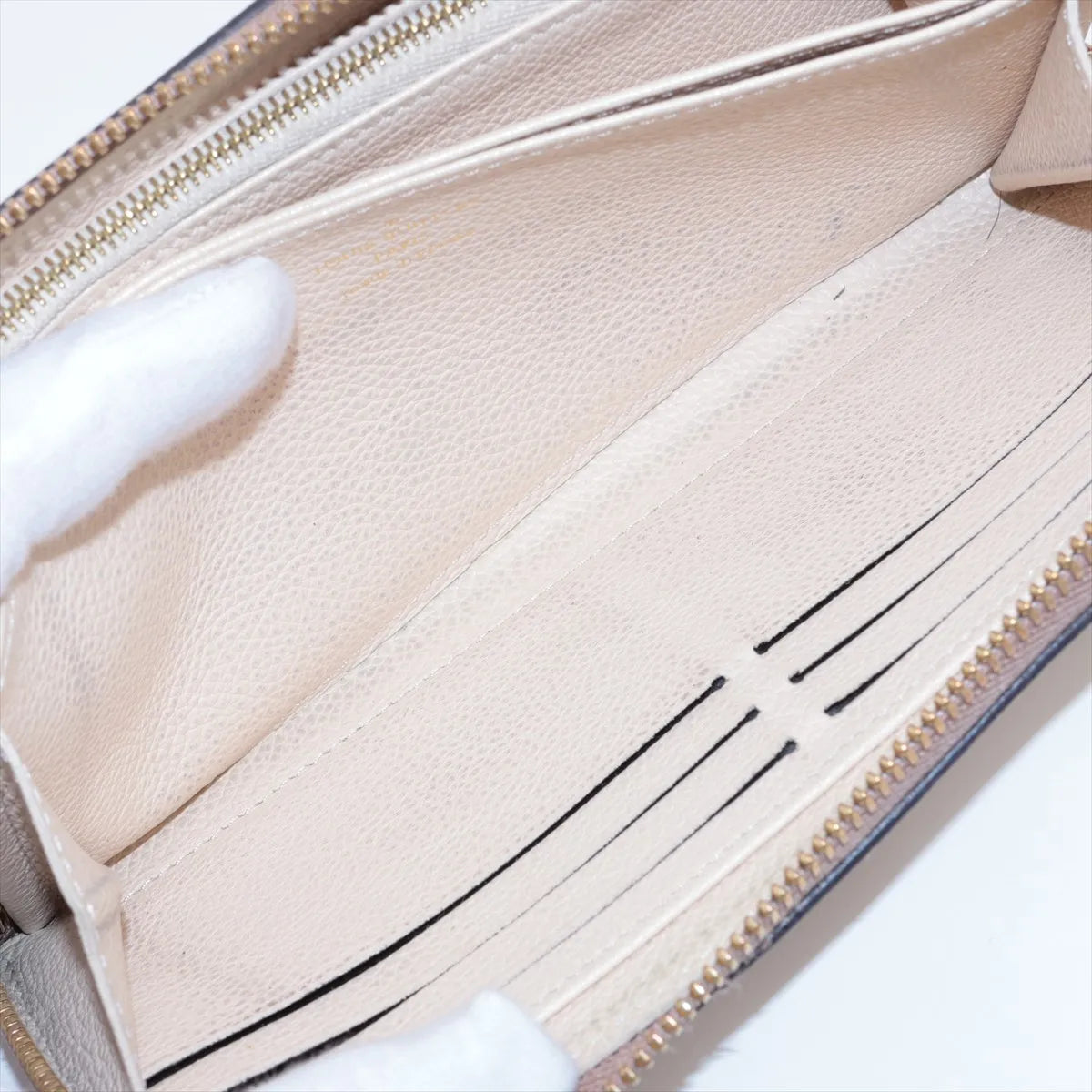 Louis Vuitton Monogram Bicolor Empreinte Zippy Wallet Creme x Bois de Rose