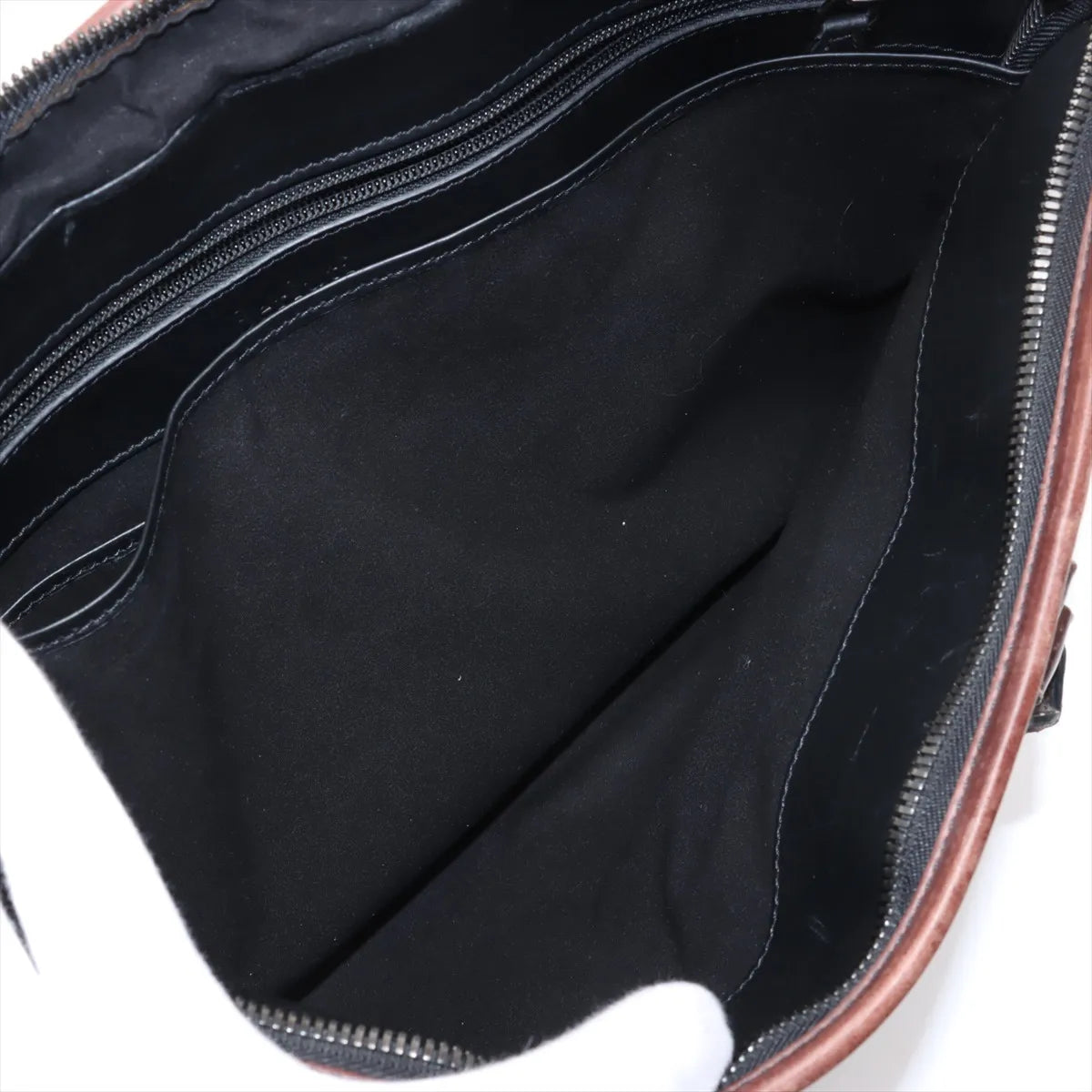 Berluti Calligraphy Leather Business Bag Brown