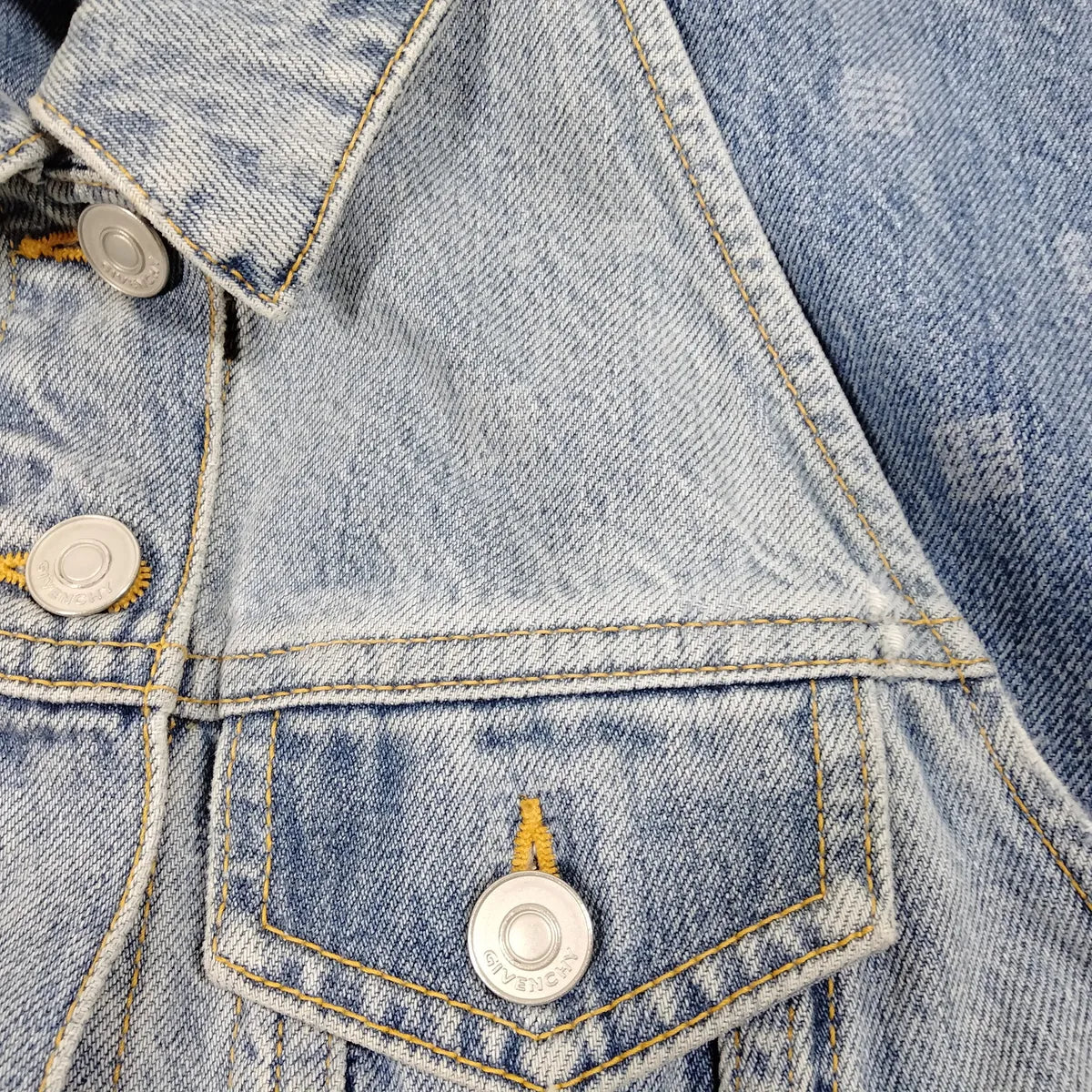 Givenchy Backless Neck Halter Cotton Denim Dress Blue