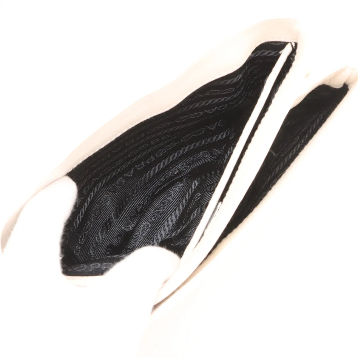 Prada Leather Chain Shoulder Bag White
