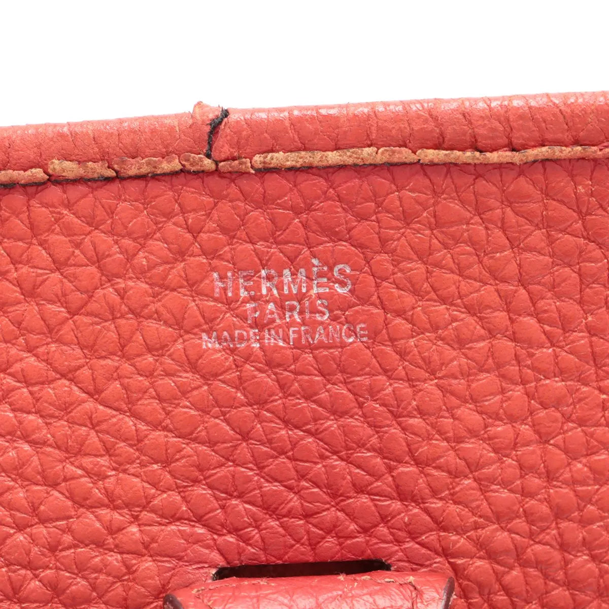 Hermès Evelyn II PM Taurillon Clemence Red