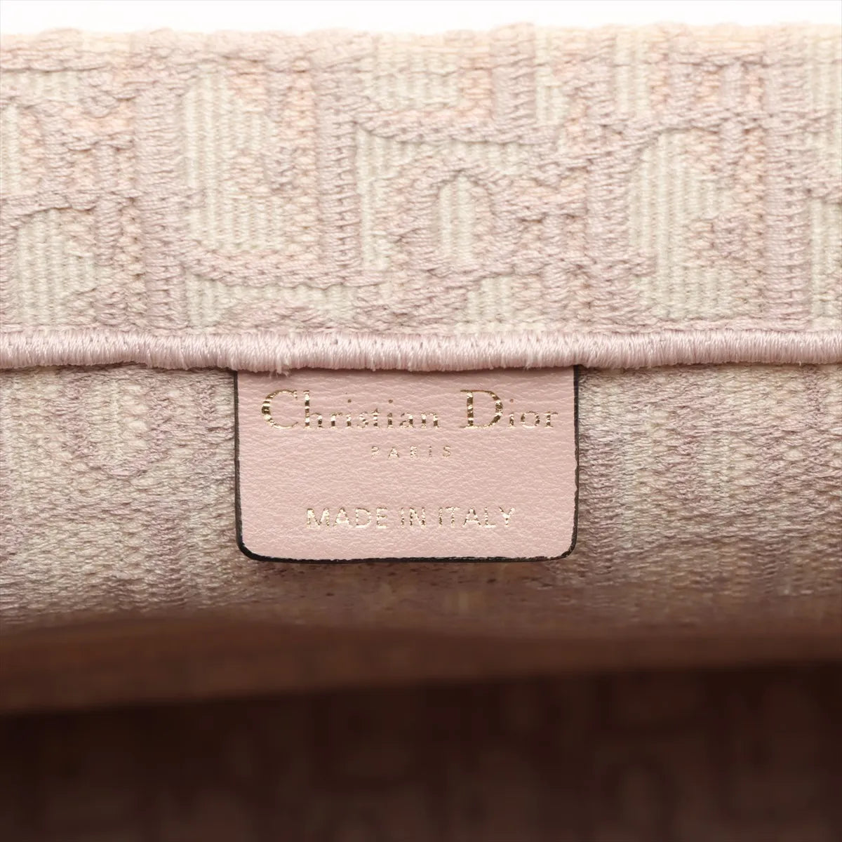 Christian Dior Oblique Book Tote Medium Canvas Bag Pink