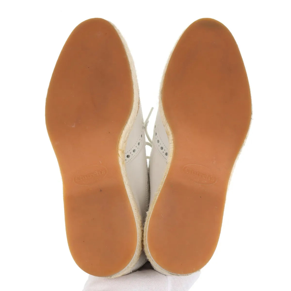 Church's Perforated Leather Keely Espadrilles Shoes White