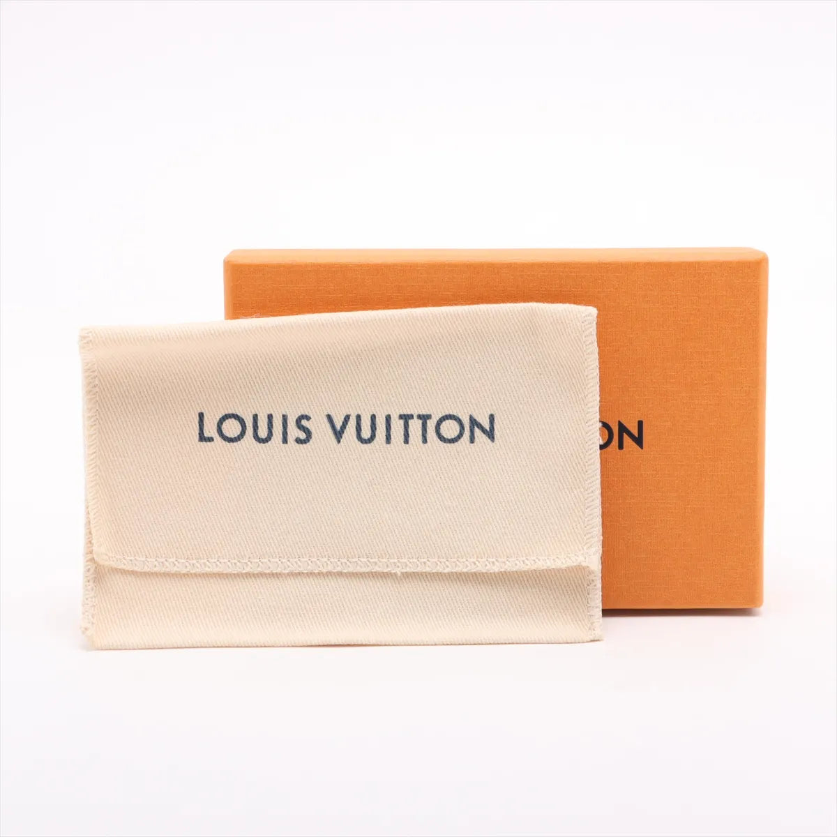 Louis Vuitton Bicolor Monogram Empreinte Pochette Coin Purse Black x Cream